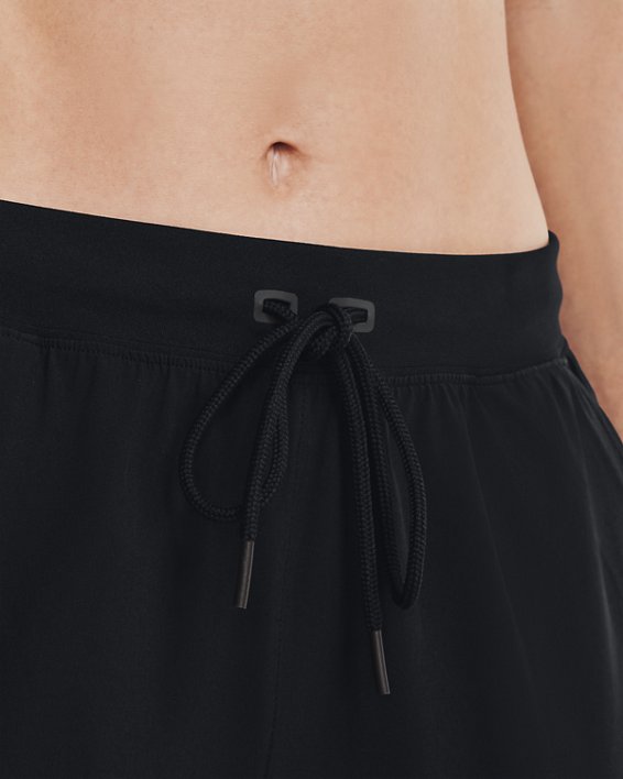 Women's UA Armour Sport Woven Wordmark Pants, Black, pdpMainDesktop image number 3